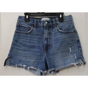 Abercrombie & Fitch Women’s High Rise Shorts Size 6/28 Raw Hem Distressed